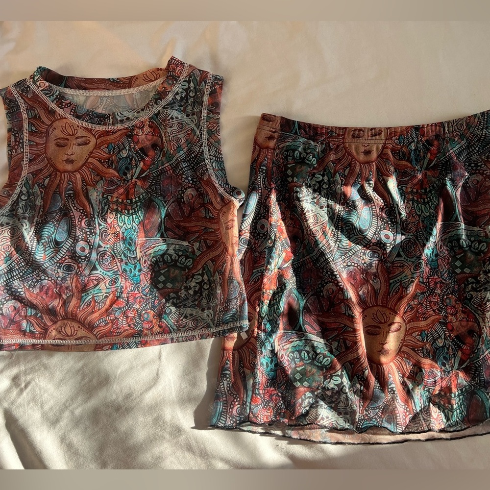 Matching Top and Skirt Set